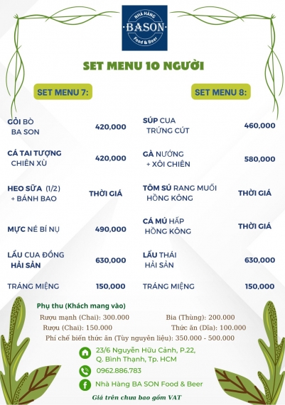 MENU SET TOÀN NĂNG 4